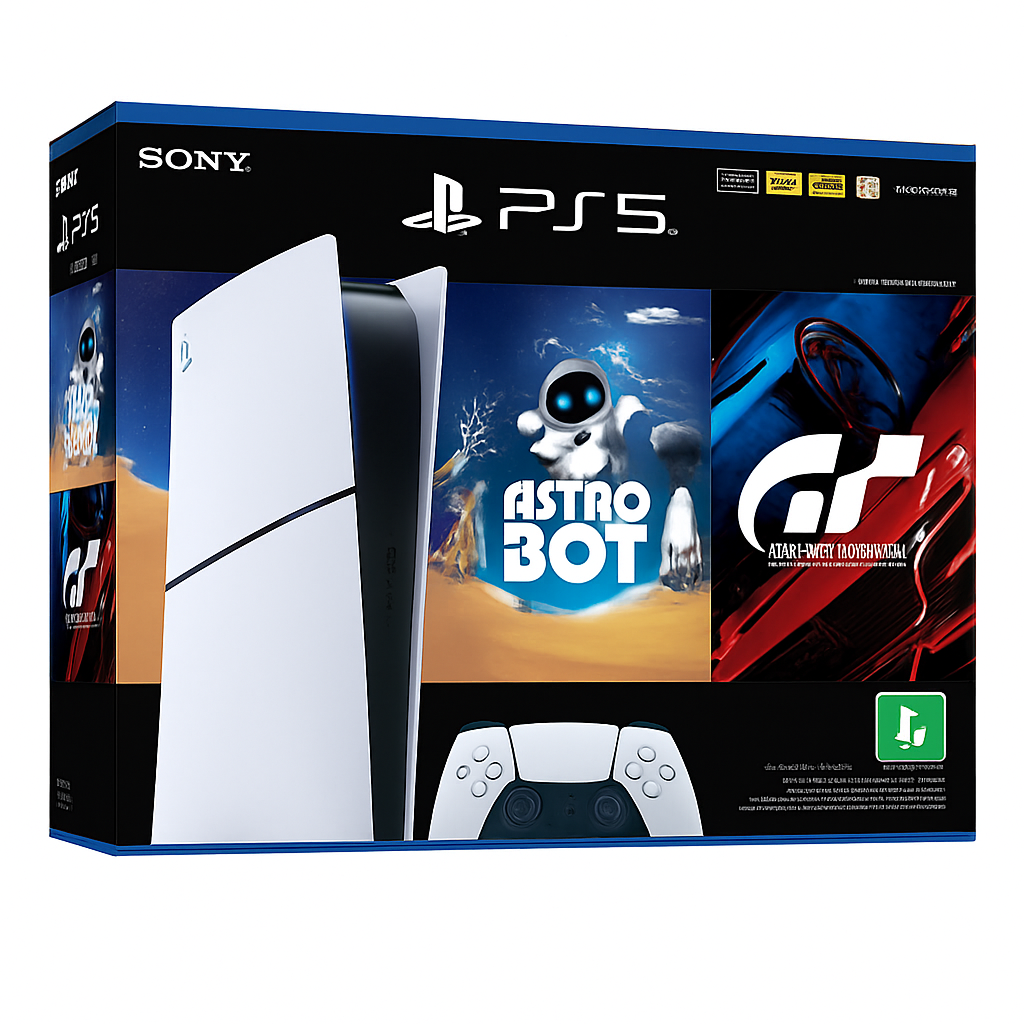 PlayStation5 Slim Digital -Pacote ASTRO BOT e Gran Turismo 7 - 1TB